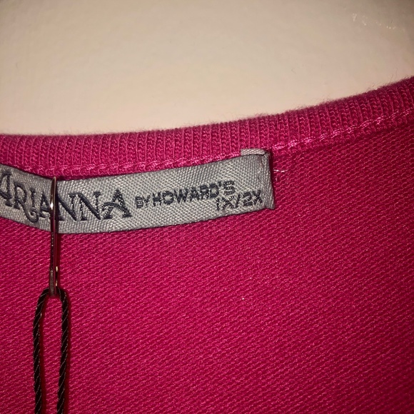 NWT Arianna by Howard’s draping cardigan (1x/2x) - Picture 4 of 7